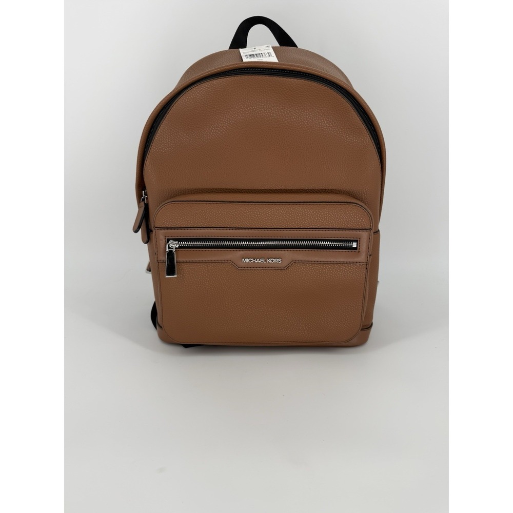 Michael Kors Malone Backpack Brown Leather Luggage Adjustable Strap NEW $268
